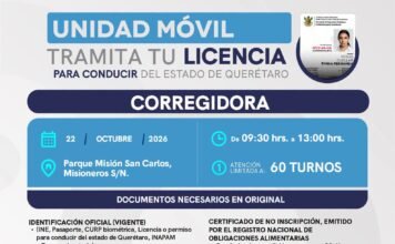 Llevarán jornada móvil para tramitar licencias de conducir a Corregidora; atenderán únicamente 60 turnos